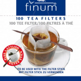 Finum wegwerp thee zakjes met stik